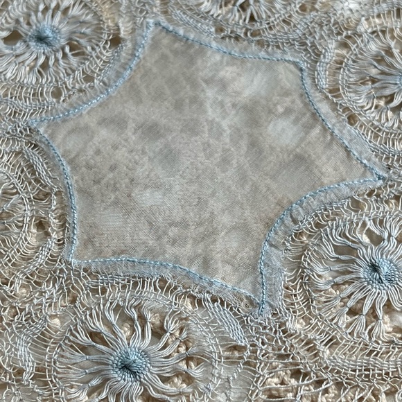 Vintage Set of 3 Piece Set of The Prettiest Doily & 2 Battenburg Runners - Picture 15 of 16